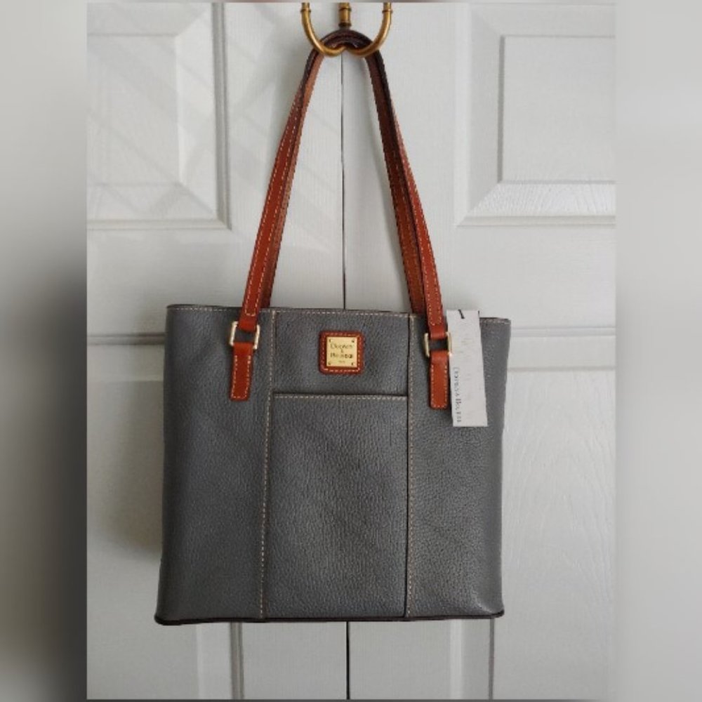 DOONEY & BOURKE Pebble Grain Small LEXINGTON Slate NWT
